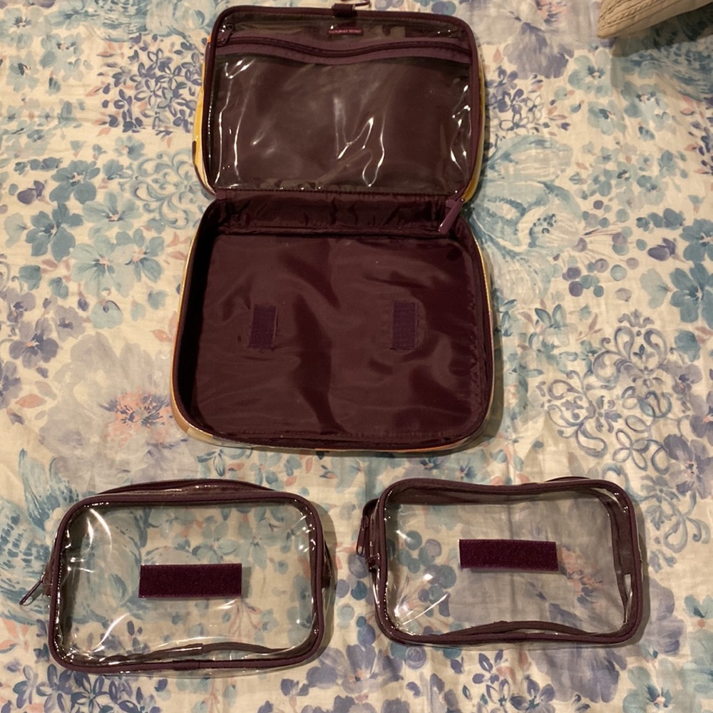 Victoria’s Secret travel case with removable pouches.